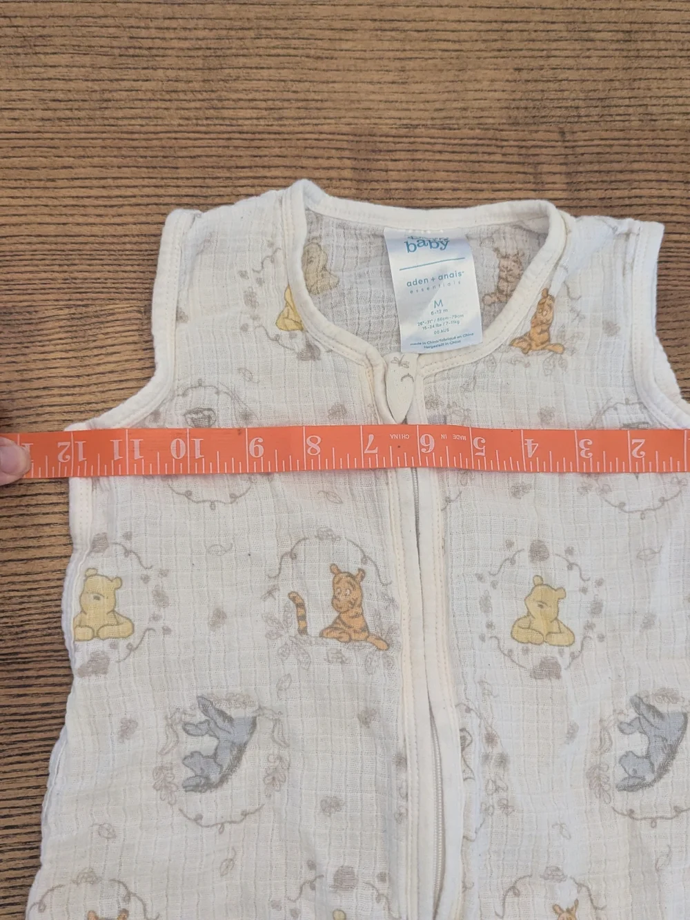 EUC Disney Baby Aden + Anais Classic Winnie the Pooh M 6-12 month sleep sack